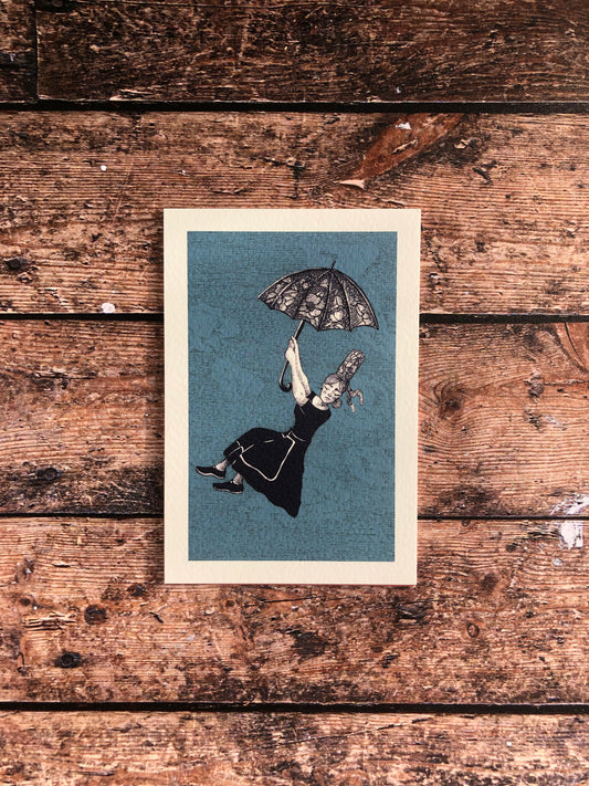 Carte postale - La bigoudène bleue