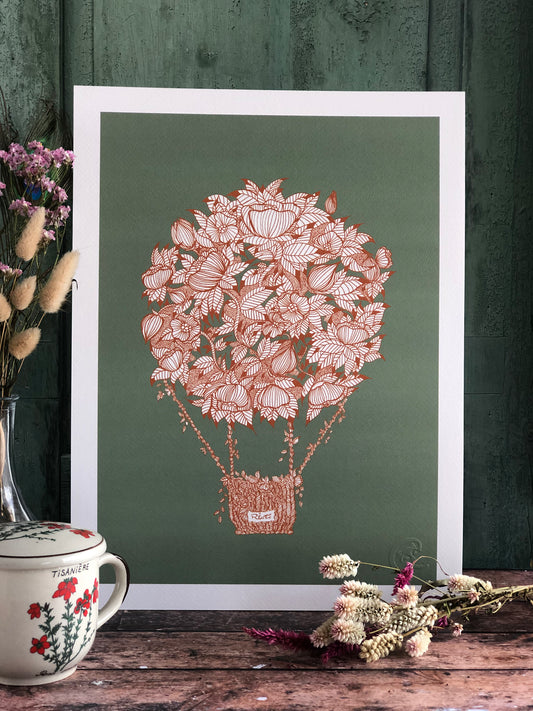 Affiche - La montgolfière