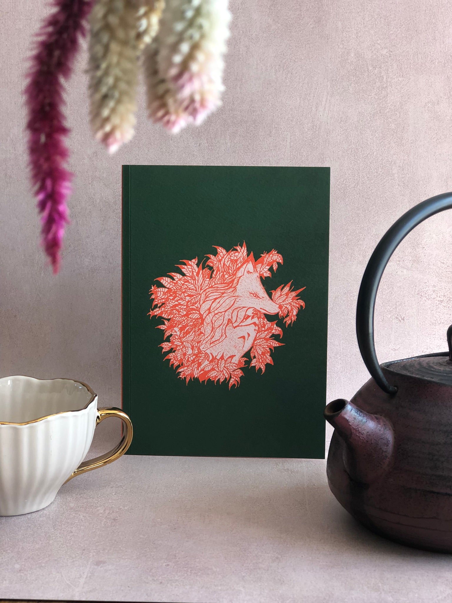 Carnet les renard, papeterie artisanale L'atelier des Reloups