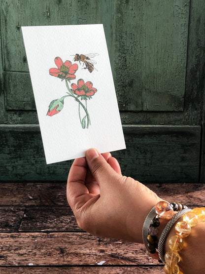 Carte postale - L'abeille