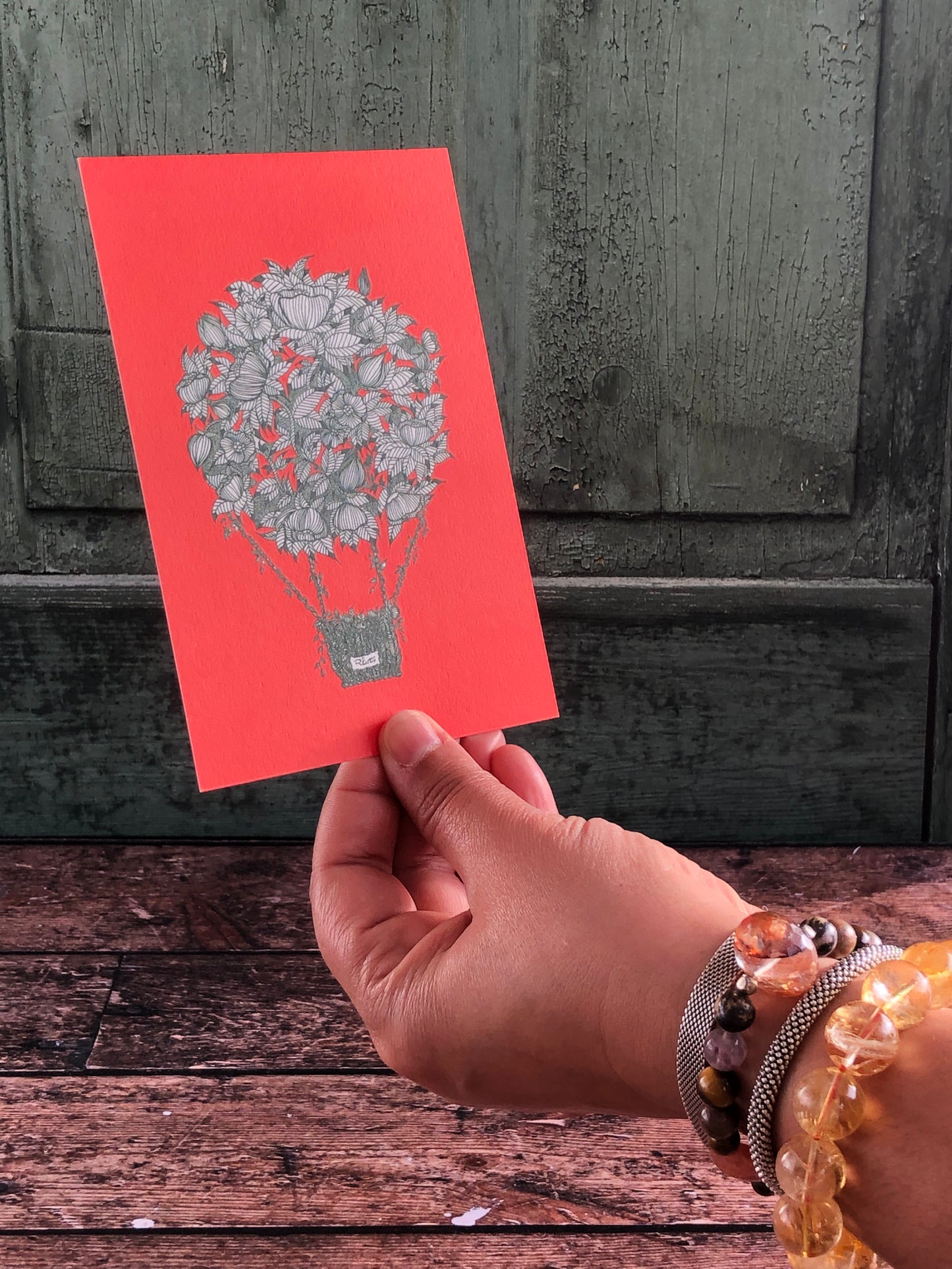 Carte postale - La montgolfière