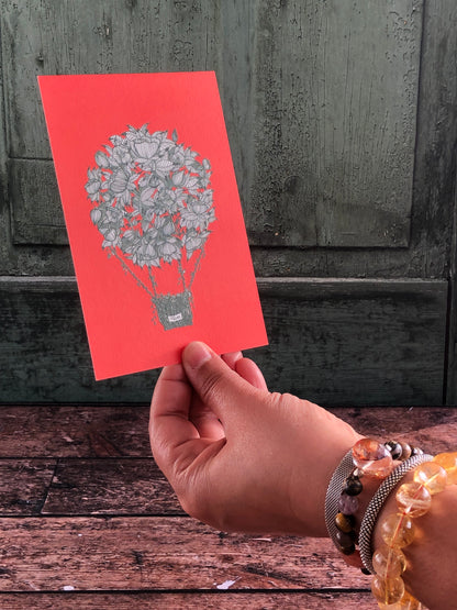 Carte postale - La montgolfière