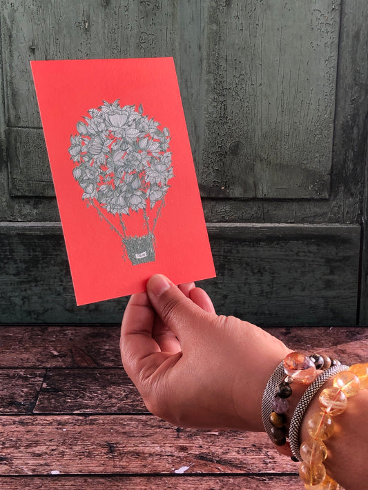 Carte postale - La montgolfière