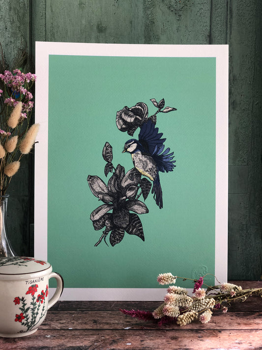 Affiche - La mésange