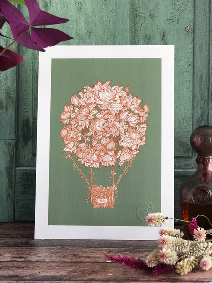 Affiche - La montgolfière