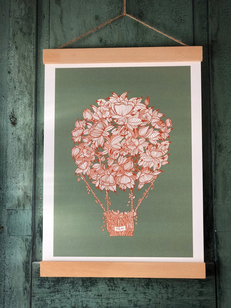 Affiche - La montgolfière