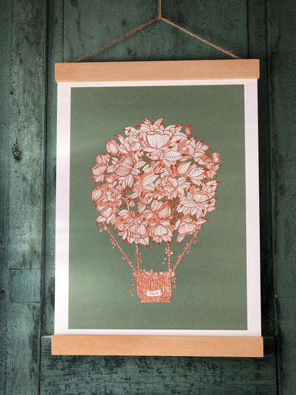 Affiche - La montgolfière