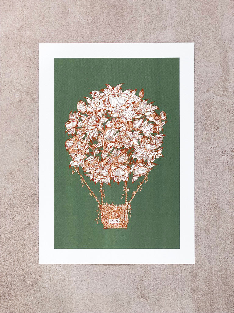 Affiche - La montgolfière