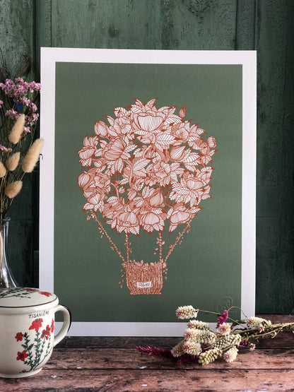 Affiche - La montgolfière