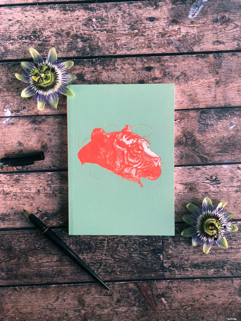 Carnet tigre, design réalisé par l'atelier des Reloups.